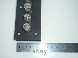 IN-14 Nixie Tubes Clock Wooden Case Blacklight New