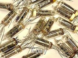IN-16? -16 IN16 Gas-Discharge Indicator, Nixie Tubes For Clock, Used, Lot 46 pcs