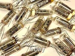 IN-16? -16 IN16 Gas-Discharge Indicator, Nixie Tubes For Clock, Used, Lot 52 pcs