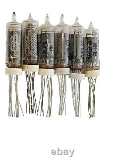 IN-16 NIXIE TUBE FOR CLOCK GLOW DISCHARGE INDICATOR TESTED / NEW / LOT OF 6Pcs
