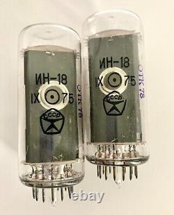 IN-18? -18 IN18 Nixie indicator tube for clock. New. Same-date. Lot 21 pcs