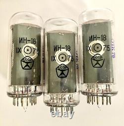 IN-18? -18 IN18 Nixie indicator tube for clock. New. Same-date. Lot 21 pcs