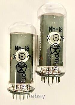 IN-18? -18 IN18 Nixie indicator tube for clock. New. Same-date. Lot 3 pcs