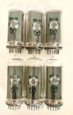 IN-18? -18 IN18 Nixie indicator tube for clock. New. Same-date. Lot 3 pcs