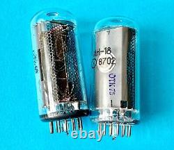 IN-18? -18 IN18 Nixie indicator tube for clock. New. Tested. Lot 3 pcs