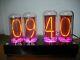In-18 Exclusive Four Digit Nixie Clock+black Enclosure Rgb Backlig With Tube