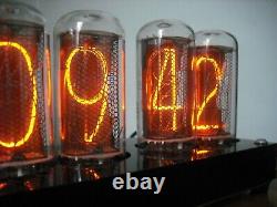 IN-18 Exclusive Four Digit NIXIE Clock+Black enclosure RGB Backlig WITH TUBE