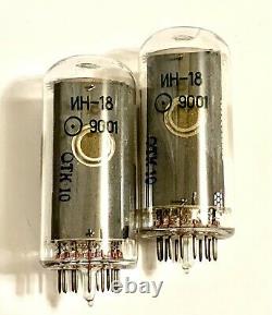 IN-18 IN18 -18 Nixie indicator tube for clock. New. Same date. Lot 7 pcs