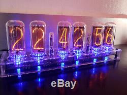 IN-18 Nixie Clock Assembled 6 NOS Tubes Largest Nixie Tubes Available