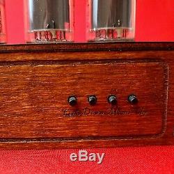 IN-18 Nixie Tubes Clock in Wooden Case 1UA Pulsar FREE FAST SHIPPING