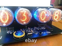 IN-4 NIXIE TUBES clock with blue backlight 4-tubes