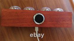 IN-4 glow tube clock NIXIE Tube Clock Solid wood electronic led backlight Clock