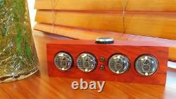 IN-4 glow tube clock NIXIE Tube Clock Solid wood electronic led backlight Clock