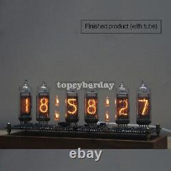 IN14 Glow Tube Clock Fluorescent Nixie Display Time Date Temperature with Tube