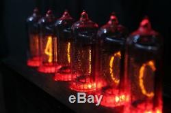 IN14 NIXIE TUBE CLOCK VINTAGE Pulsar ASSEMBLED ADAPTER 6-tubes by RetroClock