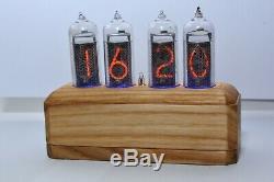IN14 Nixie Tube Clock style loft vintage (ecological wood) 4-tubes by RetroClock