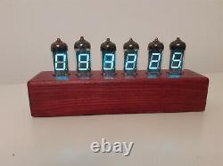 IV11 tubes (Nixie era) Wi-Fi sync Alarm Clock Monjibox Nixie color Red