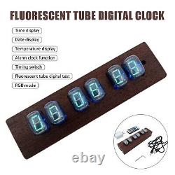 IV22 Nixie VFD Tube Clock Vintage LED Digital Alarm Desk Clock DIY KIT