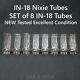 In-18 Nixie Tubes For Nixie Clock Matching Set New Tested Same Date 8 Pcs