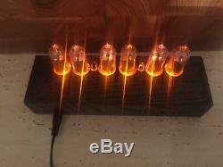 In14 nixie tube clock amber vintage cool gift very good Christmas gift clock