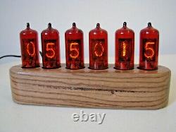 Jewel Series Z570M tubes clock uhr Zebrano wooden case Monjibox Nixie