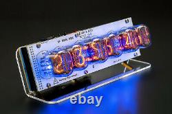 KIT Nixie Tube Clock IN-12 DIY RGB USB Musical Sockets Tubes Acrylic Stand