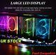 Led Clock Rgb Glow Tube Alarm Neon Style Assembled+ Home Décor Man Cave Gift Uk