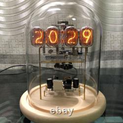 LED Digital Tube Clock Retro Vintage Style DIY Kit with IN12 Nixie Tube