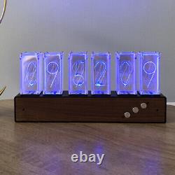 LED Nixie Tube Clock, Modern Digital Bedside Desk Clock, Visual Effects