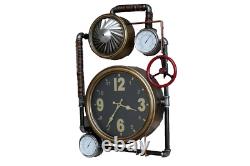 Large Industrial Style Pipe Indoor Wall Clock