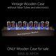 Large Wooden Case For 8 In-18 Nixie Tubes Clock Gra & Afch