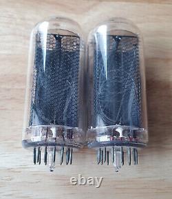 Lot of 2 In-18 Nixie tubes. NOS. Tested. For Nixie clock