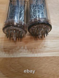 Lot of 2 In-18 Nixie tubes. Used. Tested. For Nixie clock. Perfect condition
