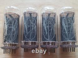 Lot of 4 In-18 Nixie tubes. Used. Tested. For Nixie clock. Perfect condition
