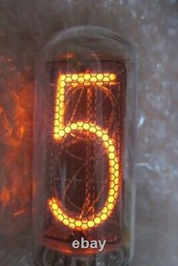 Lot of 4 pcs Same Date Codes IN-18 Large Nixie Tubes for Clock New Tested 100%