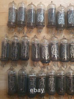 Lot of 42 In-14 Nixie tubes. Used. Tested. For Nixie clock