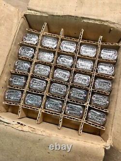 Lot of 50pcs. Unopened box IN15B / IN-15B /? -15? NIXIE TUBES NEW OLD STOCK NOS