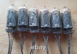 Lot of 6 IN8-2 Nixie tubes. NOS. For Nixie clock. Tested