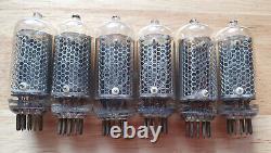 Lot of 6 IN8 Nixie tubes. NOS. For Nixie clock. Tested