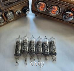 Lot of 6 In-14 Nixie tubes. Used. Tested. For Nixie clock