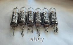 Lot of 6 In-14 Nixie tubes. Used. Tested. For Nixie clock