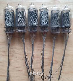 Lot of 6 In-8-2 Nixie tubes. NOS. Tested. For Nixie clock