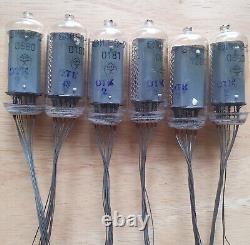 Lot of 6 In-8-2 Nixie tubes. NOS. Tested. For Nixie clock