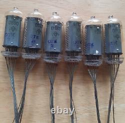 Lot of 6 In-8-2 Nixie tubes. NOS. Tested. For Nixie clock