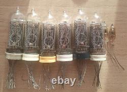 Lot of 6 x In-14 Nixie tubes. NOS. 2 x in-3 tubes. NOS. 1. For Nixie clock