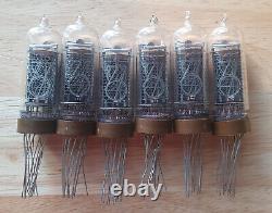 Lot of 6 x In-14 Nixie tubes. NOS. Tested. For Nixie clock