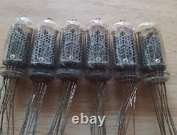 Lot of 6 x In-8-2 Nixie tubes. NOS. Tested. For Nixie clock. Box