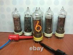 Lot of 6pcs IN-14 USED NIXIE TUBES 100% GARANTY WORKING TESTED USA warehouse