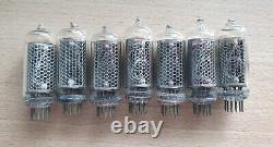 Lot of 7 IN8 Nixie tubes. NOS. For Nixie clock. Tested