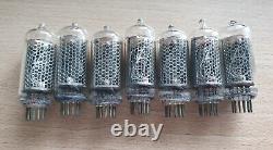 Lot of 7 IN8 Nixie tubes. NOS. For Nixie clock. Tested